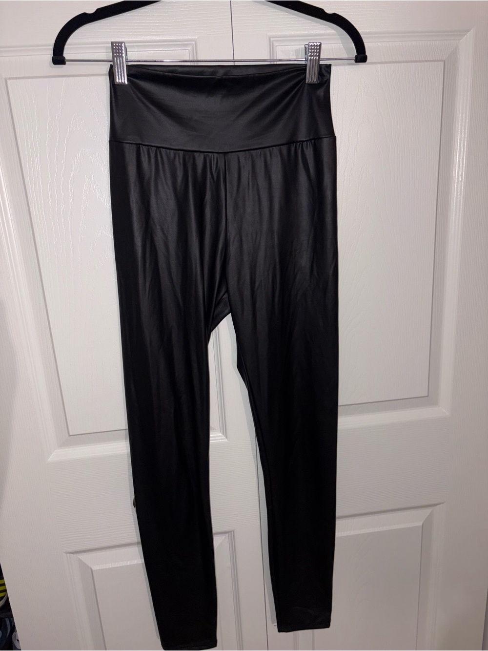 Charlotte Russe Black Faux Leather Leggings